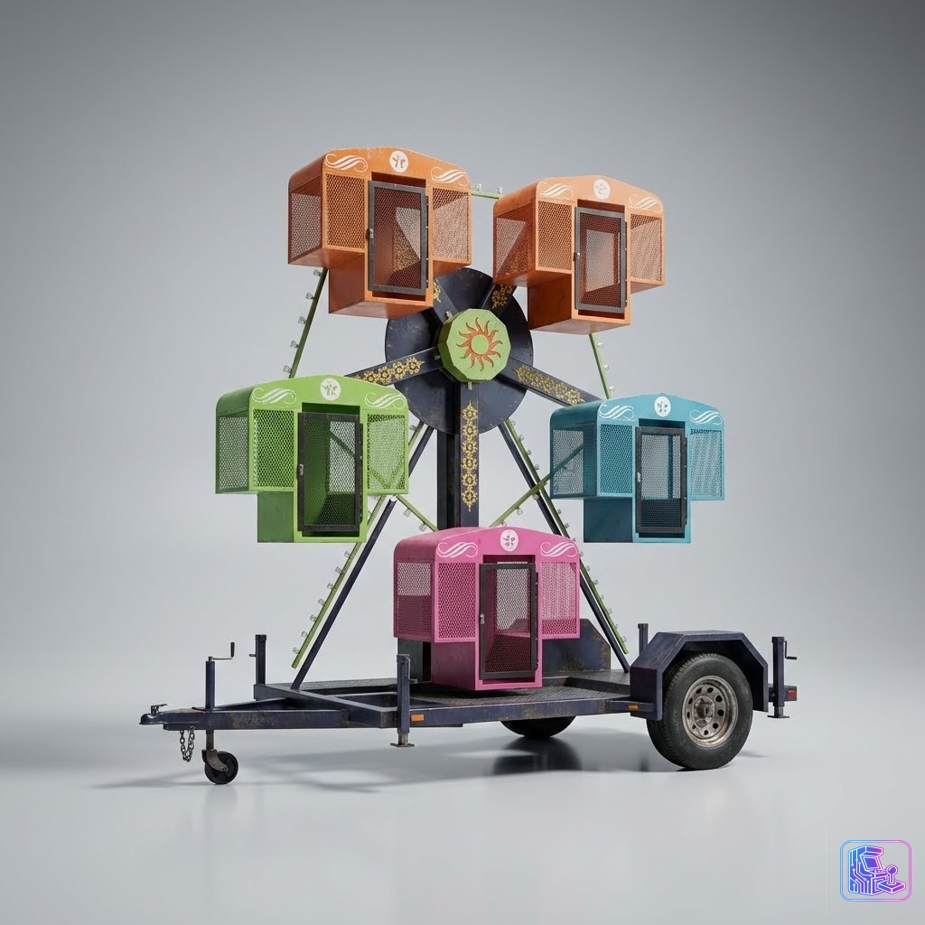 Mini Kiddie Ferris Wheel