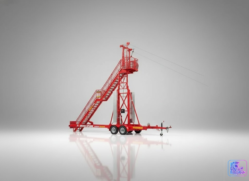 Trailer Mounted Mobile Zipline