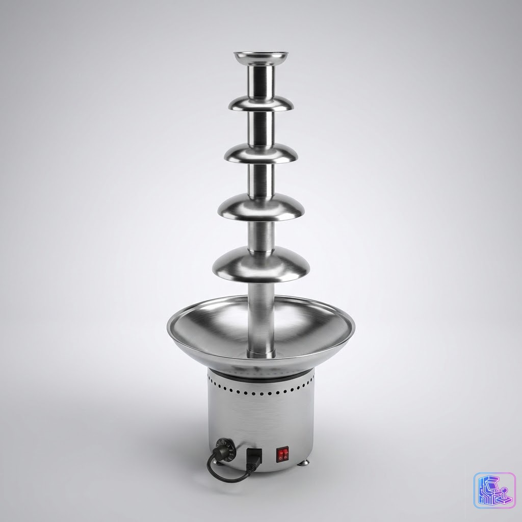 Large Five Tier Chocolate Fountain