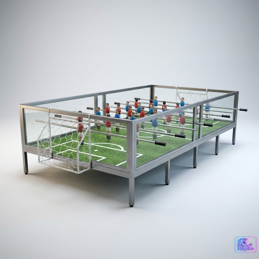 Giant Non-Inflatable Foosball Game